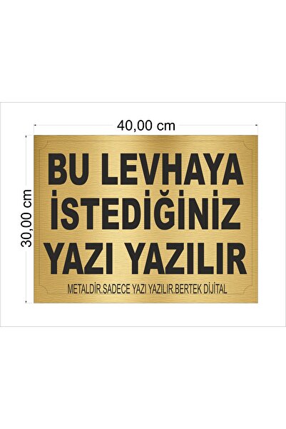 bertekdijital Bertek Dijital Gold Apartman - Site - Han Önü - Kişiye Özel Tabela