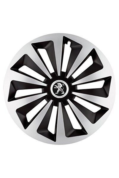 Autohelix MSA Set de 4 capace jante Fox Gri-Negru R17 pentru gama auto Peugeot