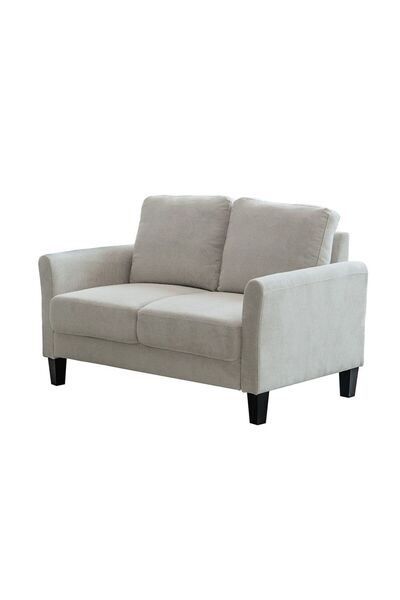 Danube Home Gamorah 2 Seater Fabric Sofa - Beige L136xW85xH94cm