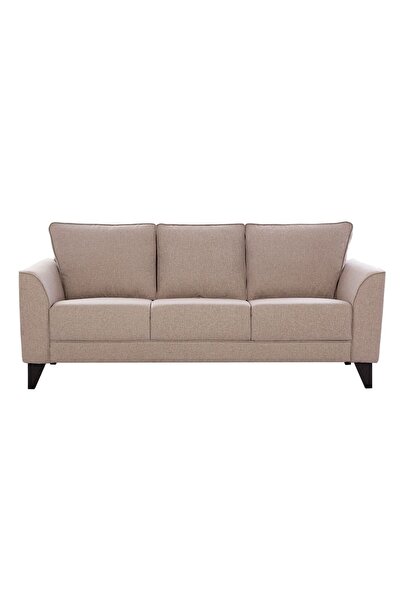 Danube Home Polo 3 Seater Fabric Sofa - Classic Beige L190.5xW86.5xH90cm