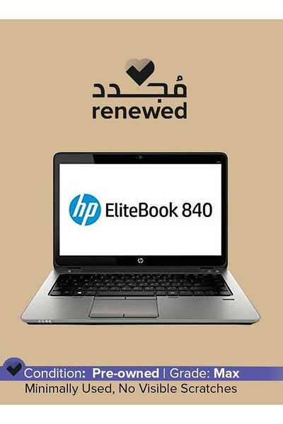 HP Pre-Owned Elitebook 840 G2 14-inch Intel Core i5 5th Gen 8 GB 256 GB Intel HD Graphics Black