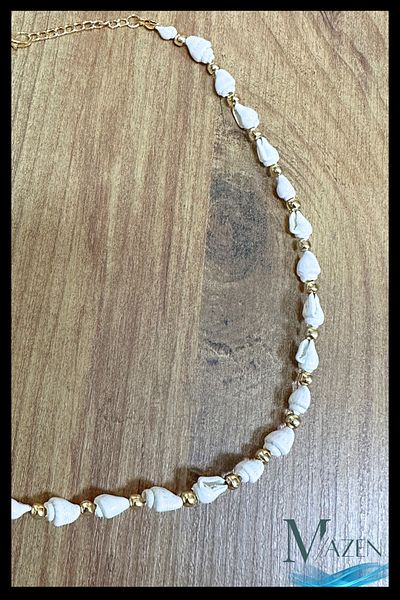 MAZEN Seashell Necklace with Starfish Detail |   Summer Handmade Women's Jewelry Accessory
