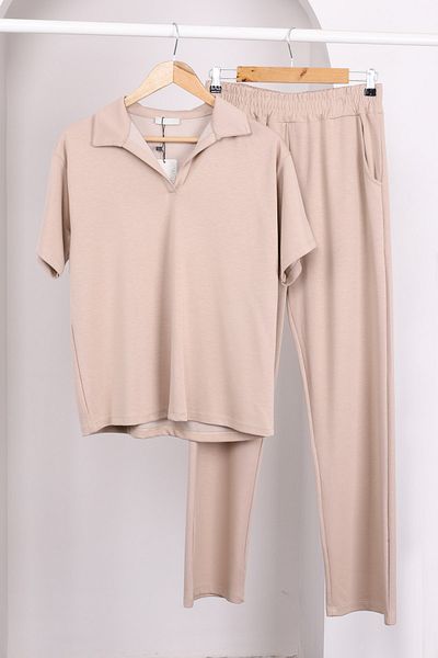 İmajButik Βιζόν κοντομάνικο παντελόνι Modal