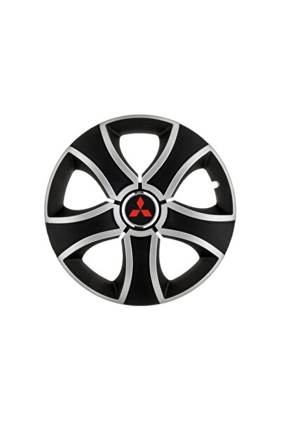 Autohelix MSA Set de 4 capace de jantă Bis Gri-Negru R16 pentru gama auto Mit...