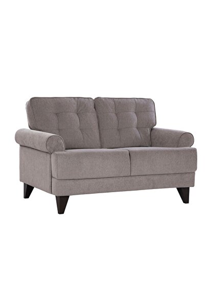 Danube Home Bradley 2 Seater Fabric Sofa - Onyx Grey L141xW82.5xH86cm