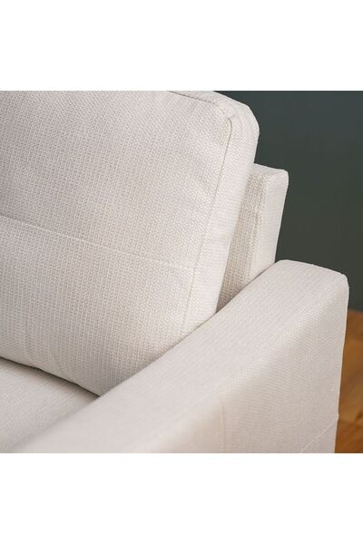 Danube Home Supreme 2 Seater Fabric Sofa - Cream L151xW80xH88cm
