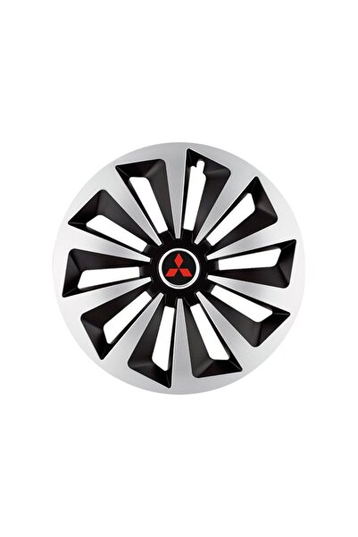 Autohelix MSA Set de 4 capace de jantă Fox Gri-Negru R15 pentru gama auto Mit...