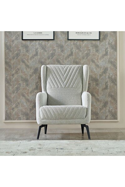 Danube Home Elegance 1 Seater Fabric Sofa - Grey L72xW82xH100cm