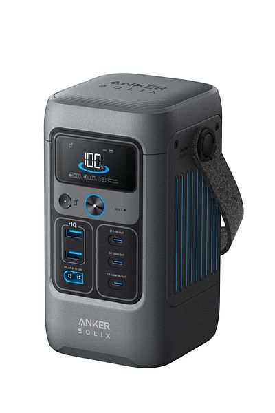 Anker محطة طاقة SOLIX C200 DC (60,000 مللي أمبير/ساعة)، محطة طاقة محمولة 192 واط/ساعة، بطارية LiFePO4، 2