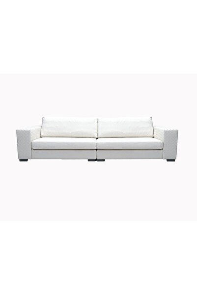 Danube Home Kivik 4 Seater Fabric Sofa- Off White L310xW96xH90cm