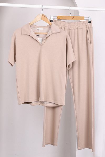 İmajButik Βιζόν κοντομάνικο παντελόνι Modal
