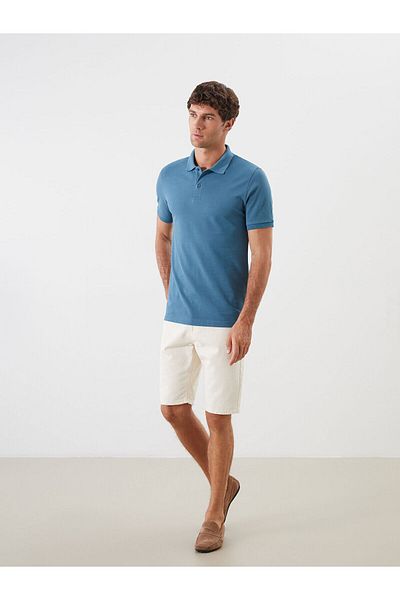 LC Waikiki Ανδρικό μπλουζάκι Polo με κοντό μανίκι Pique