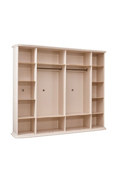 Danube Home Jasmine 6 Door Wardrobe - Light Beige L266.4xW60xH230cm
