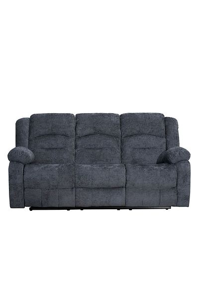 Danube Home Dazler 3 Seater Fabric Recliner- Gray L207xW94xH104cm
