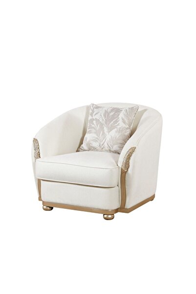 Danube Home Granado 1 Seater Fabric Sofa - Beige/Brown L103xW98xH84cm