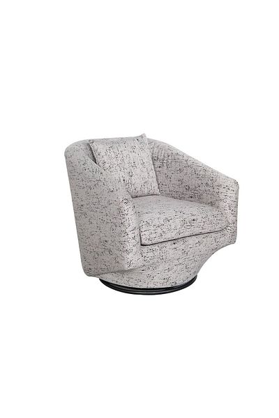 Danube Home Napoleon 1 Seater Fabric Accent Chair – Grey L78xW85xH79cm
