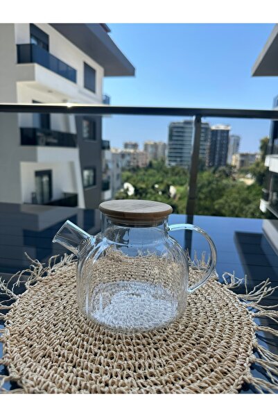 KODAL Süzgeçli Cam Demlik Çaydanlık 1000ml