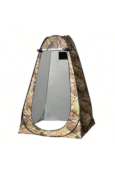 OEM Cort de camping, plajă, pescuit, impermeabil, protecție UV, 120x190cm, 4 stâlpi metalici