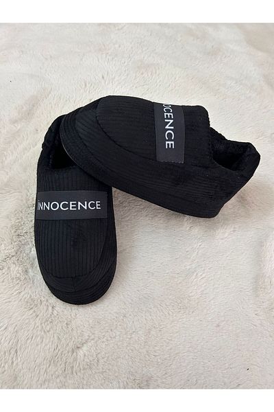 redtan Innocence |   Black Women's Home Shoes |   Orthopedic |   Soft Soled |   Fur Inside |   Dowry
