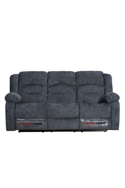 Danube Home Dazler 3 Seater Fabric Recliner- Gray L207xW94xH104cm