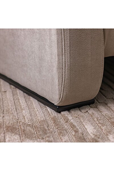 Danube Home Nimera 1 Seater Fabric Sofa - Grey L97xW94xH80cm