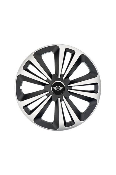 Autohelix MSA Set de 4 capace de jantă Terra Gri-Negru R14, pentru gama de mașini Mini Cooper