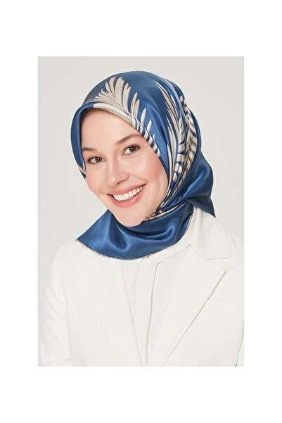 Armine Eșarfă de mătase Nostalgia - 8548-83 Denim Blue Twill