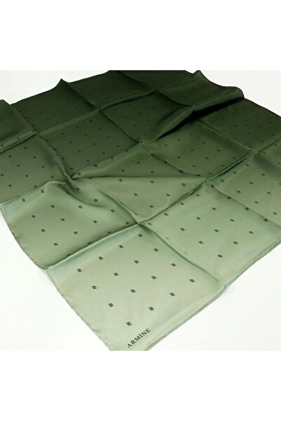 Armine Eșarfă de mătase Nostalgia - 8338-39 Twill verde