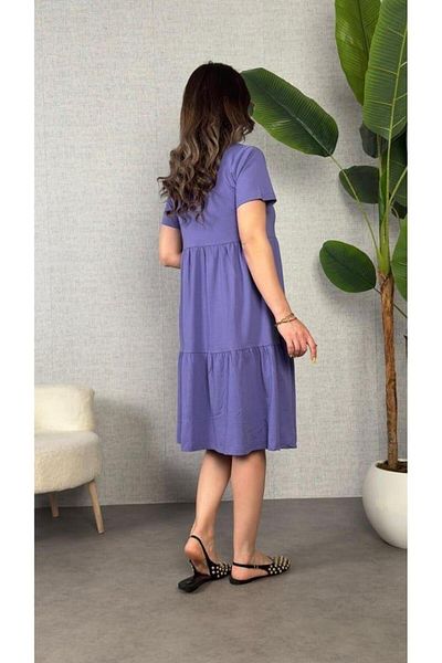 modamtn Women's Short Sleeve V-Neck Viscose Dress