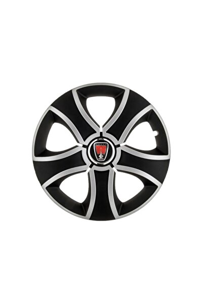 Autohelix MSA Set de 4 capace de jantă Bis Gri-Negru R16 pentru gama auto Range Rover