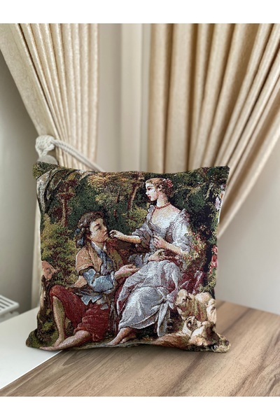MYHOMEGOBLEN Jacquard Tapestry Woven Decorative Throw Pillow Case