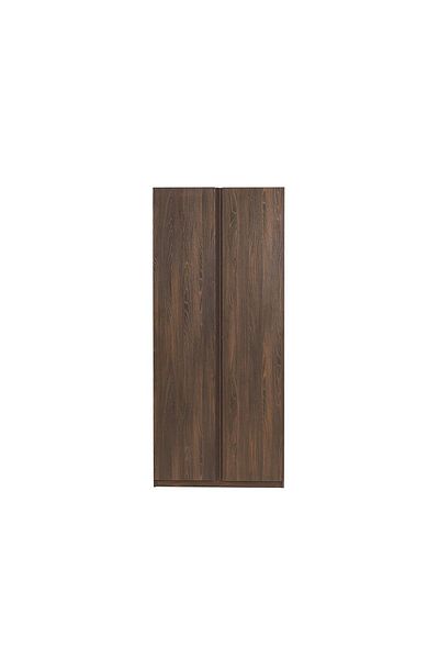 Danube Home Infinity 2 Door Wardrobe with Hanger - Dark Walnut L100xW59xH230cm