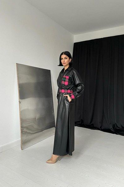 modamtn Leather Suit with Black Garnished Skirt