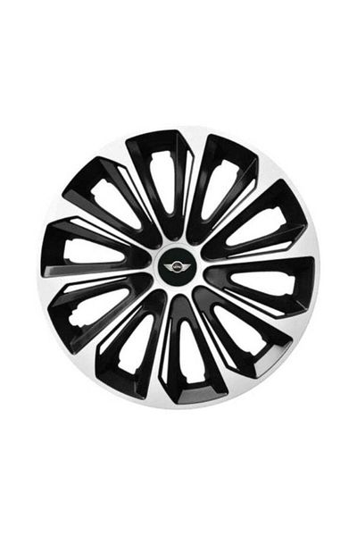 Autohelix MSA Set de 4 capace de jantă argintii R14 extra rezistente pentru gama de mașini Mini Cooper