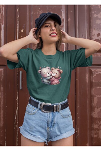 ArtYus Γυναικείο μπλουζάκι με στάμπα με στρογγυλή λαιμόκοψη και κοντό μανίκι