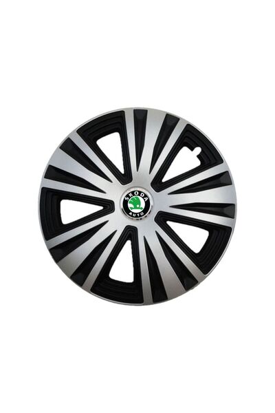 Autohelix MSA Set de 4 capace de jantă Glory Gray-Negru R16, pentru gama auto...