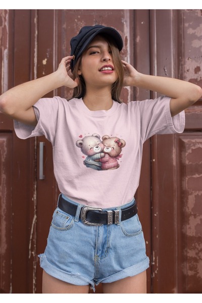 ArtYus Γυναικείο μπλουζάκι με στάμπα με στρογγυλή λαιμόκοψη και κοντό μανίκι