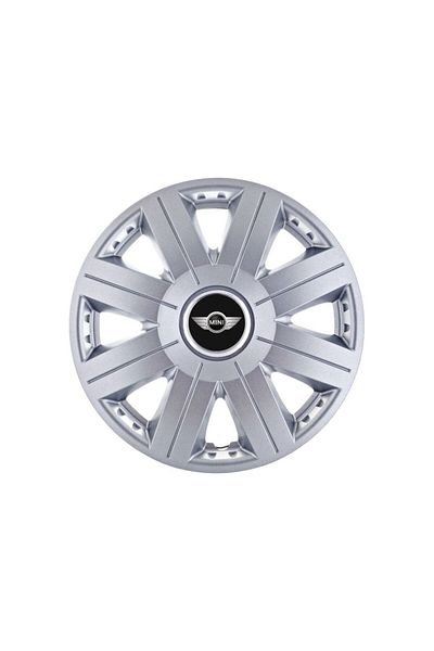 Autohelix MSA Set of 4 chrome Cosmos wheel caps R15, for the Minicooper car range