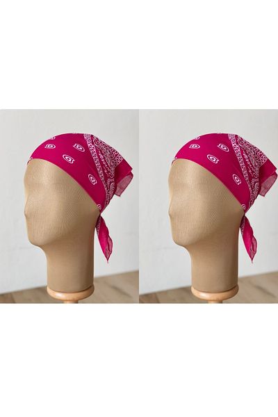 Rupen Kraft 100% cotton classic pattern unisex 2-piece bandana set colorful bandana ethnic patterned a quality bandana