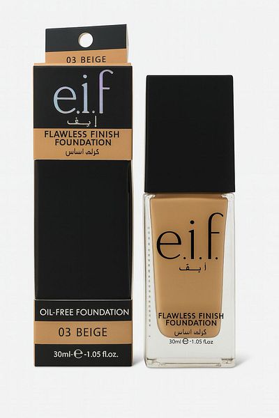 ELF كريم الأساس ايف فاونديشن فلولِس – درجة Cool Sand 01