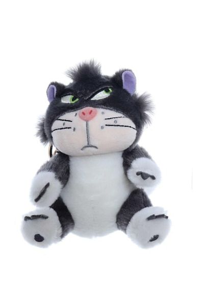 OEM Jucărie de pluș, Pisicuță, Breloc, Gri, 12 cm