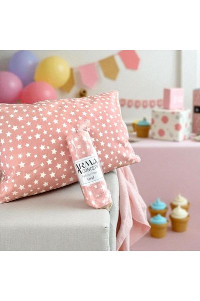 Arma Concept Single Ranforce Fabric Star Pattern Fitted Elastic Sheet & 1 Pillow Case