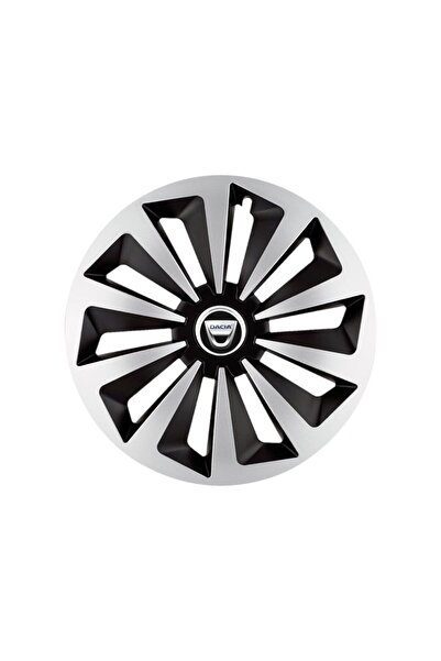 Autohelix MSA Set de 4 capace jante Fox Gri-Negru R15 pentru gama Dacia