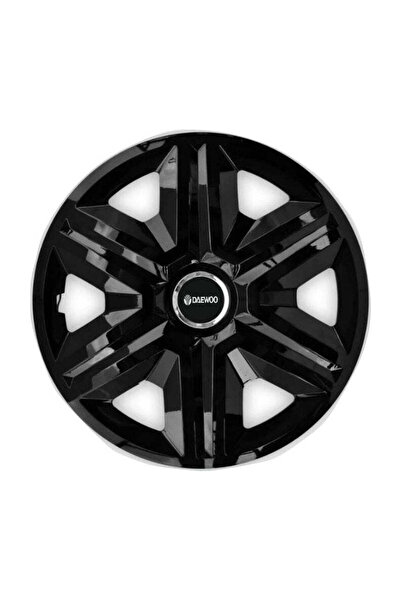 Autohelix MSA Set de 4 capace de roată rapide negre R16 pentru gama auto Daewoo