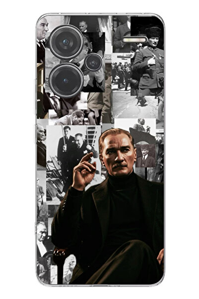 TechTree Redmi Note 13 PRO PLUS 5G Uyumlu Mustafa Kemal Atatürk Kolaj Şeffaf ...