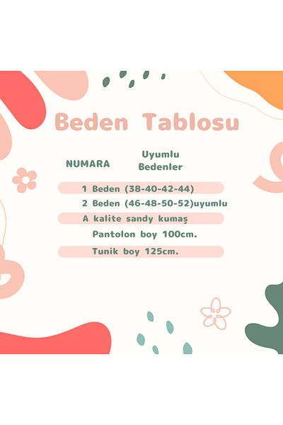 VALENS BOUTİQUE Дамски комплект от 2 части - туника и панталон за хиджаб