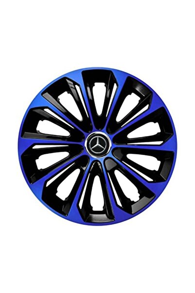 Autohelix MSA Set de 4 capace de jantă R14 albastre extra rezistente pentru gama de mașini Mercedes-Benz