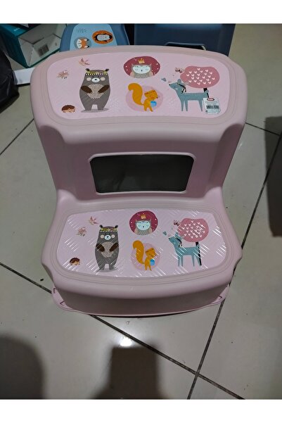 abnturk 28x28x16 Resimli Katlı Çocuk Basamağı Tabure