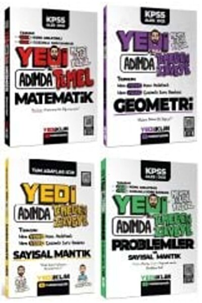 Yediiklim Yayınları Yediiklim 2026 KPSS DGS ALES TYT 7 Yedi Adımda Matematik+...
