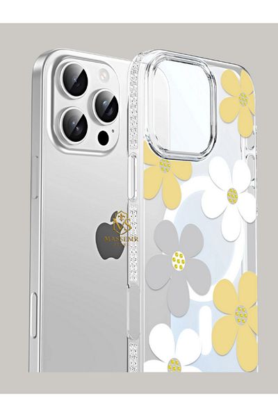 Massemr حافظة شفافة مدعومة بـ MagSafe متوافقة مع iPhone 15 - حماية مغناطيسية قوية وتصميم أنيق